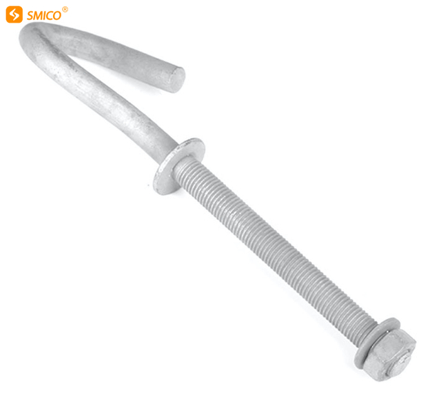 Hot dip galvanized pigtail bolt