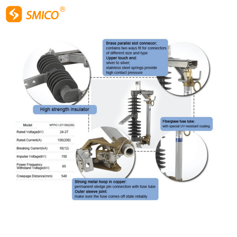 24kV 27kV Polymer Shedding Fuse Circuit Breaker