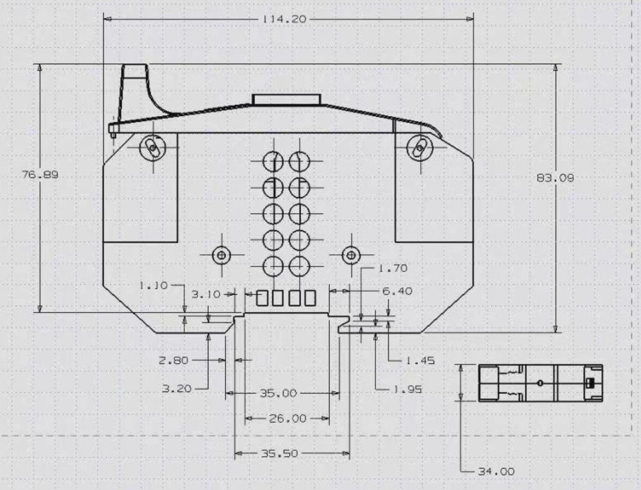 fuse base Dimension