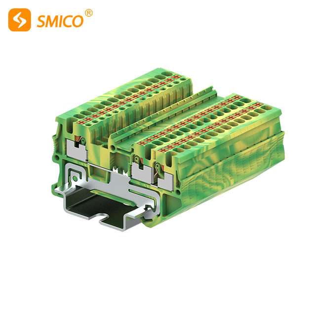 PT 1.5 Din Mounted Electrical Push In Wire Terminal Block