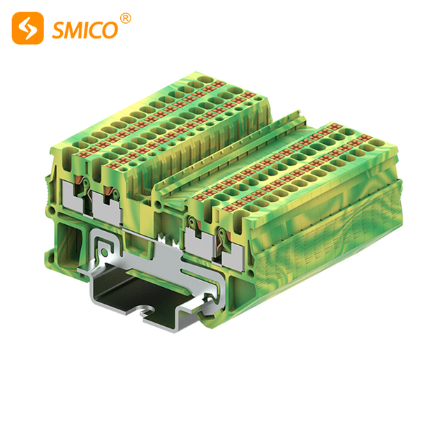 PT1.5-4-PE Push in Spring Guide Rail Terminal Terminal PT1.5 Grounding