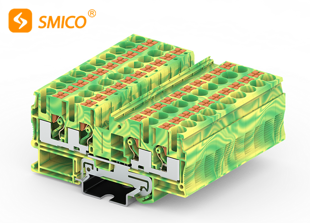 PT Push in Terminal Wire Connector Combined Push In Spring Quick Wiring Din Rail Terminal Block